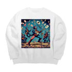 momonekokoの熱狂ピエロ Big Crew Neck Sweatshirt