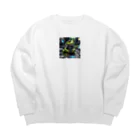 massy_nakiriの高度な技術を駆使するカエル Big Crew Neck Sweatshirt