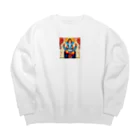 ganeshaの季節の移り変わりを楽しむガネーシャ Big Crew Neck Sweatshirt