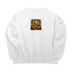 ganeshaの学習と成長を重視するガネーシャ Big Crew Neck Sweatshirt