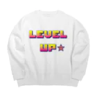 designerk　ＧＰのレベルアップ　Level up　オタク Big Crew Neck Sweatshirt