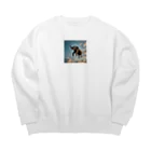 Dragon Designのエレファントインザスカイ Big Crew Neck Sweatshirt