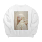 AQUAMETAVERSEの美しい女性の彫刻　　なでしこ1478 Big Crew Neck Sweatshirt