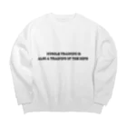 muscle_0419のMuscle training is also a training of the mind. Big Crew Neck Sweatshirt