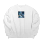 NeonSparkのDance with me Big Crew Neck Sweatshirt