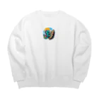 Umeboshi34のボル太くん Big Crew Neck Sweatshirt