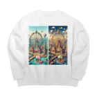 キキのゆうえんち Big Crew Neck Sweatshirt