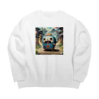 AI妖怪大図鑑のトースター妖怪　こげちん Big Crew Neck Sweatshirt