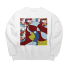 ほらをた娘🦈ྀི🎈のほらをた娘 物語の色を選択する少女 Big Crew Neck Sweatshirt