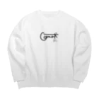 comaoの狛ったん Big Crew Neck Sweatshirt