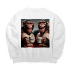 AREUSのAREUS× CHIMPANZEE#3 Big Crew Neck Sweatshirt