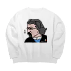 B-catのだじゃれ偉人シリーズ「ゴーギャン」 Big Crew Neck Sweatshirt