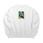 AQUAMETAVERSEのティファニーでお茶を　Hime  2530 Big Crew Neck Sweatshirt