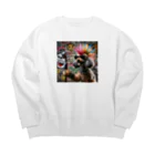 SHOGO_0213のロック犬 Big Crew Neck Sweatshirt