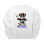 kazu_gのスケボーのない人生なんて!(パンダ) Big Crew Neck Sweatshirt