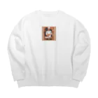 ともぞ@デザイナーの私は料理人 Big Crew Neck Sweatshirt