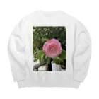 AQUAMETAVERSEの花ブローチ アメジスト2846 Big Crew Neck Sweatshirt