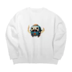 AI妖怪大図鑑のトースター妖怪　こげちん Big Crew Neck Sweatshirt