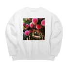 AQUAMETAVERSEの椿のドームなでしこ1478 Big Crew Neck Sweatshirt