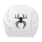 UnholyAyakaのBlack Widow By Unholy Nonneizz Big Crew Neck Sweatshirt