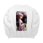 kimono_musume  AI artのscene4 Big Crew Neck Sweatshirt