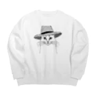 らうんじのムギワラノネコ Big Crew Neck Sweatshirt