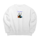 Tomohiro Shigaのお店のI love tennis.（その２） Big Crew Neck Sweatshirt