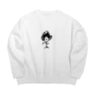 かいちゃんの天パくん Big Crew Neck Sweatshirt