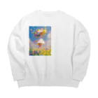 AQUAMETAVERSEの花のささやき　ラフルール　1859 Big Crew Neck Sweatshirt