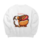 ドッくんショップのホットドッくん Big Crew Neck Sweatshirt