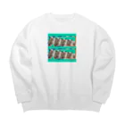 noel1109のおにっちレクイエム Big Crew Neck Sweatshirt