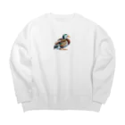 Pixel Art Goodsのカモ（pixel art） Big Crew Neck Sweatshirt