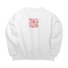 MEGROOVEのドーナツいっぱい🍩 Big Crew Neck Sweatshirt