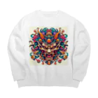 アズールソリューションズの光の神 ヒカリガミ Big Crew Neck Sweatshirt