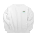 carl-carlのdela umai ロゴ丸 Big Crew Neck Sweatshirt