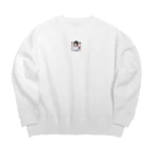 reo5の筋トレ女子 Big Crew Neck Sweatshirt