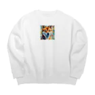 KAPPA TRAVEL GOの柴犬の幾何学 Big Crew Neck Sweatshirt