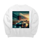 DRIFT CARSのロードスター　ドリフト　日本　峠　MAZDA Big Crew Neck Sweatshirt