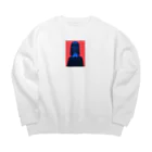 EcoLogistaの顔面エラー少女 Big Crew Neck Sweatshirt