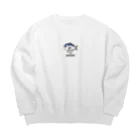 もちごめのまぐろの妖精 Big Crew Neck Sweatshirt