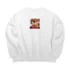 AQUAMETAVERSEの秋風に舞う羽衣 Marsa 106 Big Crew Neck Sweatshirt