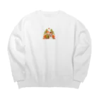 K'ramaの狐の嫁入り Big Crew Neck Sweatshirt