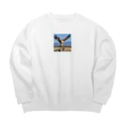 ganeshaの離陸準備中のタカ Big Crew Neck Sweatshirt