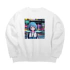 kotoha416 Music OFFICIAL GOODSのAozuki│アオヅキ Big Crew Neck Sweatshirt