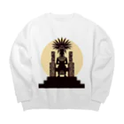 tohateのパカル１世 Big Crew Neck Sweatshirt