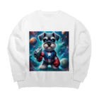 Fighting Schnauzerの宇宙戦士シュナ Big Crew Neck Sweatshirt