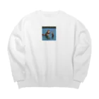 ganeshaのOtterpngで釣り体験 Big Crew Neck Sweatshirt