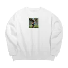 ganeshaのイーグルとアーチェリー.. png Big Crew Neck Sweatshirt