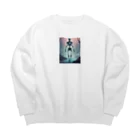 Skeletonの深い森の中に広がる神秘的な光景 Big Crew Neck Sweatshirt