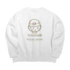 ひよこのもり工房の【復刻】ひよこめし（2010）茶色 Big Crew Neck Sweatshirt